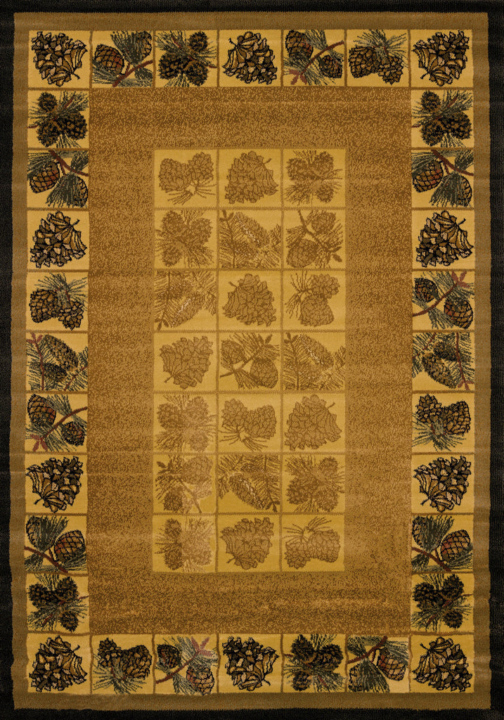 United Weaver Genesis Pine Cones Area Rug