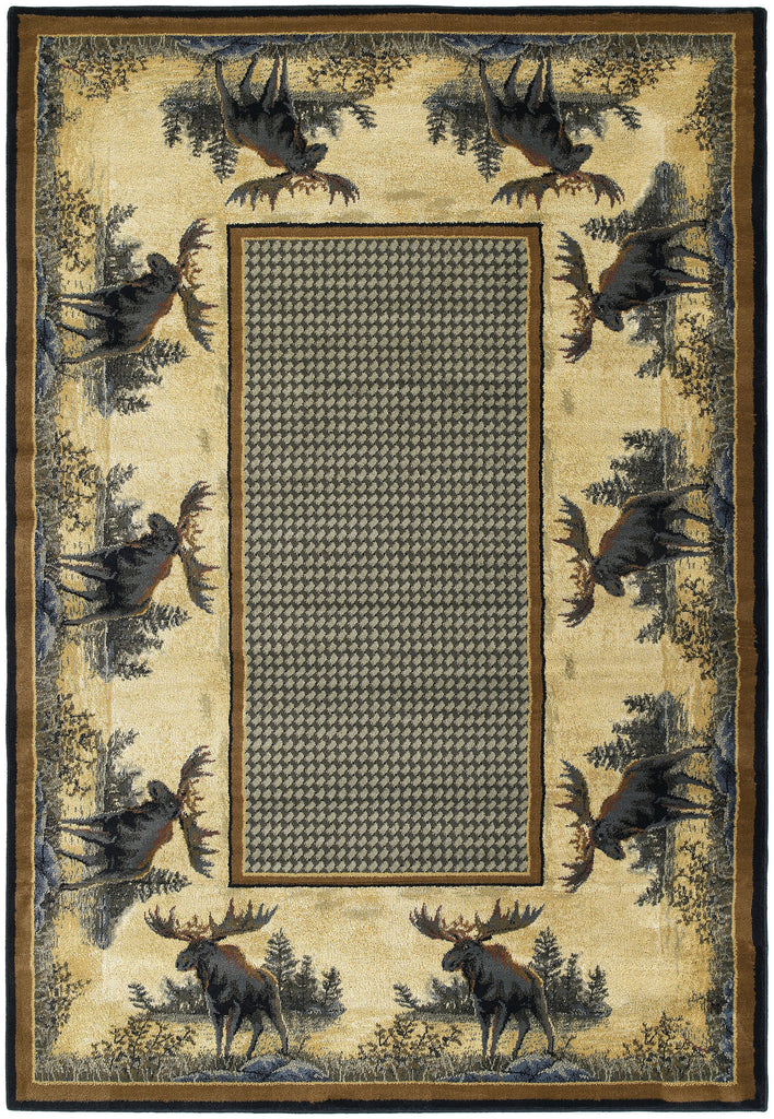 United Weaver Hautman Northwood Moose Area Rug