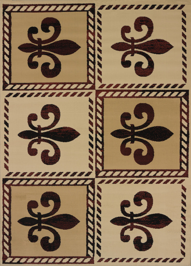 United Weaver China Garden Patchwork Fleurdlys Area Rug