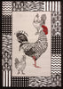 United Weaver Cristall Bw Rooster Area Rug