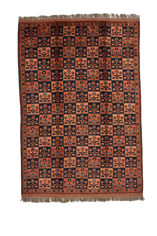 Vintage Persian Area Rug 6' 9" X 9' 8" Handmade Rug