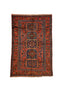 Vintage Kazak Turkish Rug 4' 9" X 7' 2" Handmade Rug