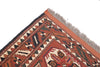Vintage Tribal Afghan Rug 4' 7" X 5' 11"