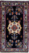 Vintage Afshar Persian Rug Tribal Rug, Black/Beige