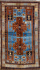 Oriental Turkish Kazak Wool Tribal Rug, Brown/Beige