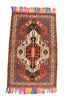 Vintage Persian Rug, Oriental Medallion Rug, 4' X 6' 1" Handmade Rug