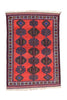 Vintage Persian Rug Baluchi Area Rug  4' 4" X 5' 10" Handmade Rug