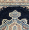 Antique Oriental Rug, Kashmir Wool Rug, Dark Blue Rug, 4' x 5' Rug