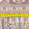 Oriental Turkistan 100% Silk Persian Rug, Red/Beige