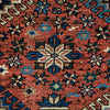Oriental Yalamah Persian Wool Tribal Rug, Red/Dark Blue