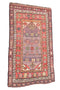 Vintage Tribal Kazak Rug 3' 2" X 6' 2" Handmade Rug
