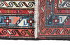 Vintage Tribal Turkish Kazak Rug 4' 2" X 7' 4" Handmade Rug