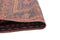 Vintage Tribal Boho Afghan Rug Red and Blue Hand Woven 3' 11" X 7' 1"