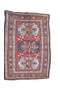 Vintage Tribal Turkish Kazak Rug 4' 1" X 6' 4" Handmade Rug