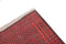 Vintage Afghan Runner Rug Red and Black Mesh Design 2' 7" X 9' 2"