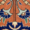 Oriental Veramin Persian Wool Tribal Rug, Orange/Dark Blue