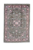 Vintage Kashmir Oriental Rug Wool and Cotton Rug 7' 10" X 11' 3" Handmade Rug