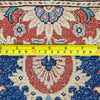 Vintage Persian Oriental Veramin Wool Tribal Rug, Blue/Beige