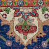 Vintage Persian Rug Bakhtiari, Tribal Rug, Dark Blue and Beige, 3 x 5 ft Rug