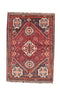 Vintage Persian Rug, Qashqai Rug, 4' 1" X 5' 10" Handmade Rug