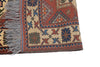 Vintage Persian Rug Kargahi Tribal  3' 7" X 4' 9" Handmade Rug