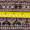Vintage Oriental Pakistani Wool and Cotton Oriental Rug, Green Gray Rug, 4' x 6' Rug