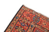 Vintage Red Blue Persian Rug,  5' X 9' 6" Handmade Rug