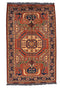 Vintage Persian Tribal Rug  4' 2" X 6' 6" Handmade Rug