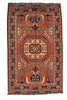 Vintage Persian Tribal Rug  4' 2" X 6' 6" Handmade Rug