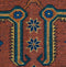 Vintage Oriental Persian Rug, Kargahi Wool Oriental Rug, Red Yellow Rug, 4' x 6' Rug