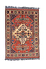 Vintage Persian Tribal Rug  4' 0" X 5' 8" Handmade Rug