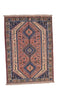 Oriental Yalamah Persian 3' 5" X 4' 9" Handmade Rug