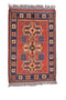 Vintage Persian Rug Kargahi Boho Tribal 2' 7" X 3' 10" Handmade Rug