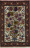 Vintage Persian Rug Bakhtiari, Wool Tribal Rug, Bright Red and Beige