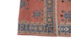 Vintage Persian Rug, Qashqai Orange Coral Rug 3' 10" X 5' 3" Handmade Rug
