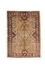 Vintage Persian Chubi Ziegler 4' 0" X 5' 6" Handmade Rug