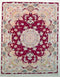 Oriental Persian Tabriz Natural Wool and Silk Rug, Red and Beige Rug, 5' x 6'5" Rug