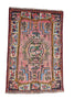 Vintage Persian Oriental Rug, Senneh Rug, 3' 3" X 4' 9" Handmade Rug