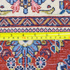 Vintage Kashmir Oriental Rug, Red Beige, 5' x 7'