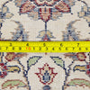 Vintage Kashmir Rug, Oriental Design, Oriental Silk Indian Rug, Cream White, 4' x 6'