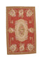 Vintage Oriental Aubusson  3' 10" X 6' 2" Handmade Rug