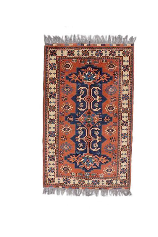 Vintage Persian Rug Kargahi Boho Tribal 3' 1" X 4' 11" Handmade Rug