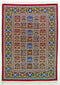 Oriental Qum Classic Wool Persian Rug, Light Blue and Pink Rug, 3' x 5' Rug