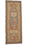 Vintage Oriental Aubusson 3' X 8' 0" Handmade Rug