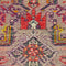Oriental Turkish Kazak Intricate Pure Wool Rug, Red and Orange Rug, 4' x 6' Rug