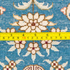 Oriental Turkistan Handmade Silk Oriental Rug, Blue/Beige