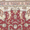 Oriental Turkistan Handmade Silk Oriental Rug, Red/Cream
