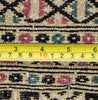 Vintage Pakistan Area Rug,  Kashmir Oriental Rug, Black Pink Rug, 4' x 6'