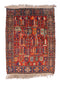 Vintage Persian Rug Bakhtiari 4' 7" X 6' 1" Handmade Rug