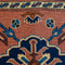 Vintage Persian Rug Tribal Rug, Brown Light Blue, 4' x 6'